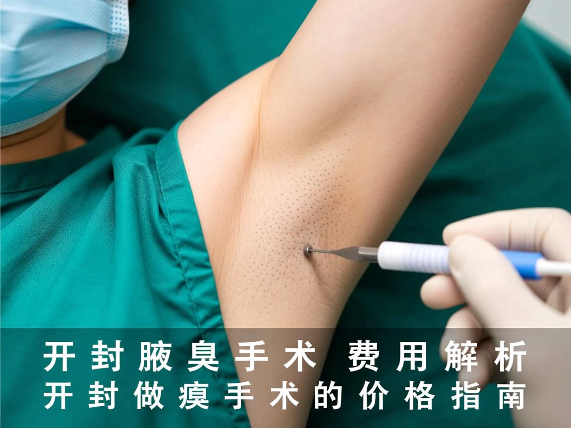 开封腋臭手术费用解析，开封做腋臭手术的价格指南