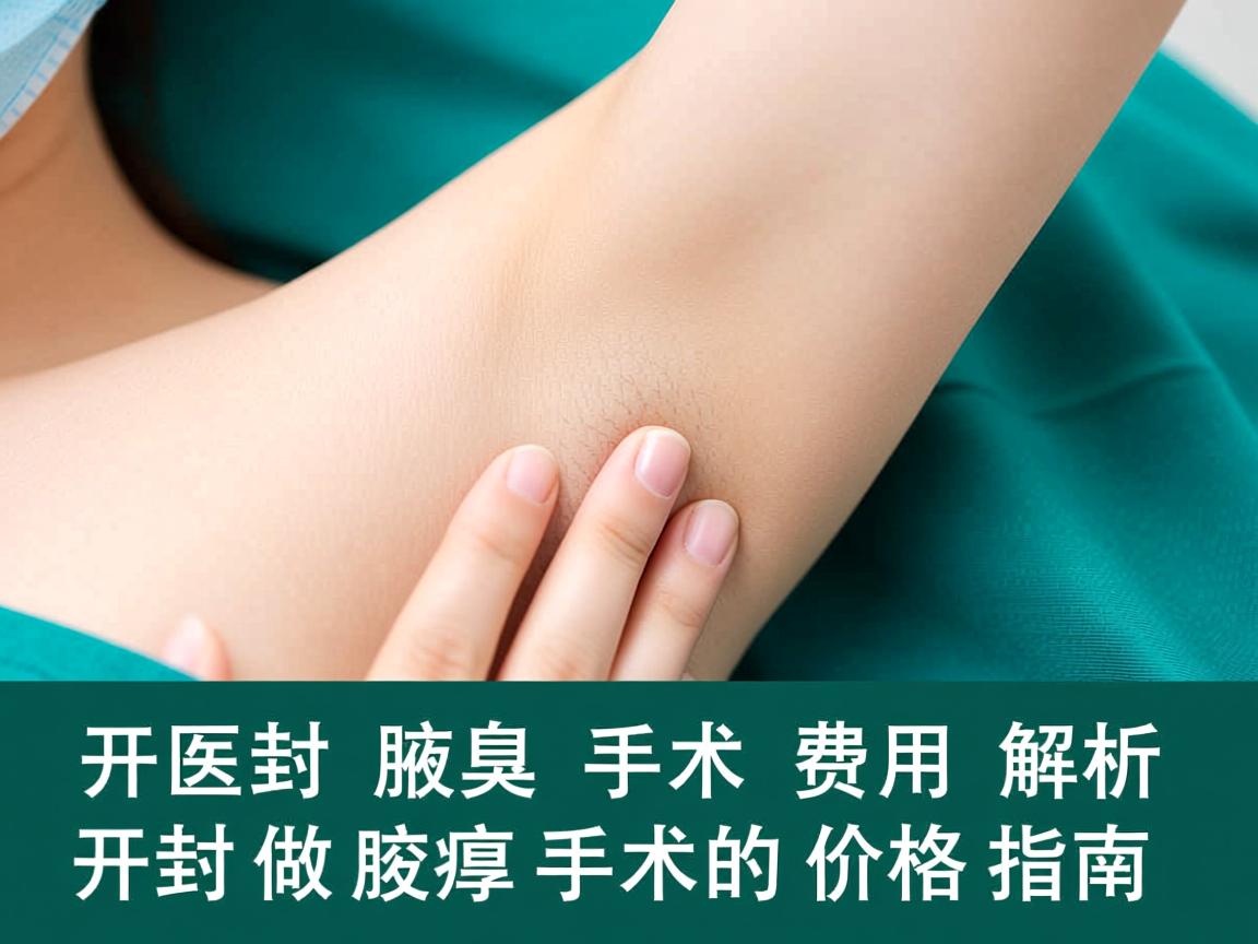 开封腋臭手术费用解析，开封做腋臭手术的价格指南