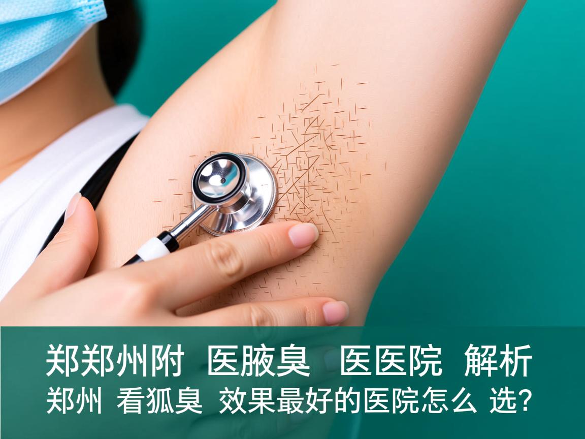 郑州附医腋臭医院解析，郑州看狐臭效果最好的医院怎么选？