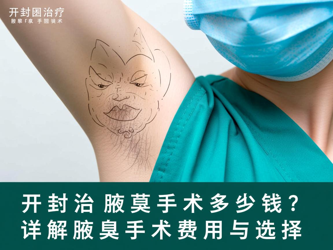 开封治疗腋臭手术多少钱？详解腋臭手术费用与选择