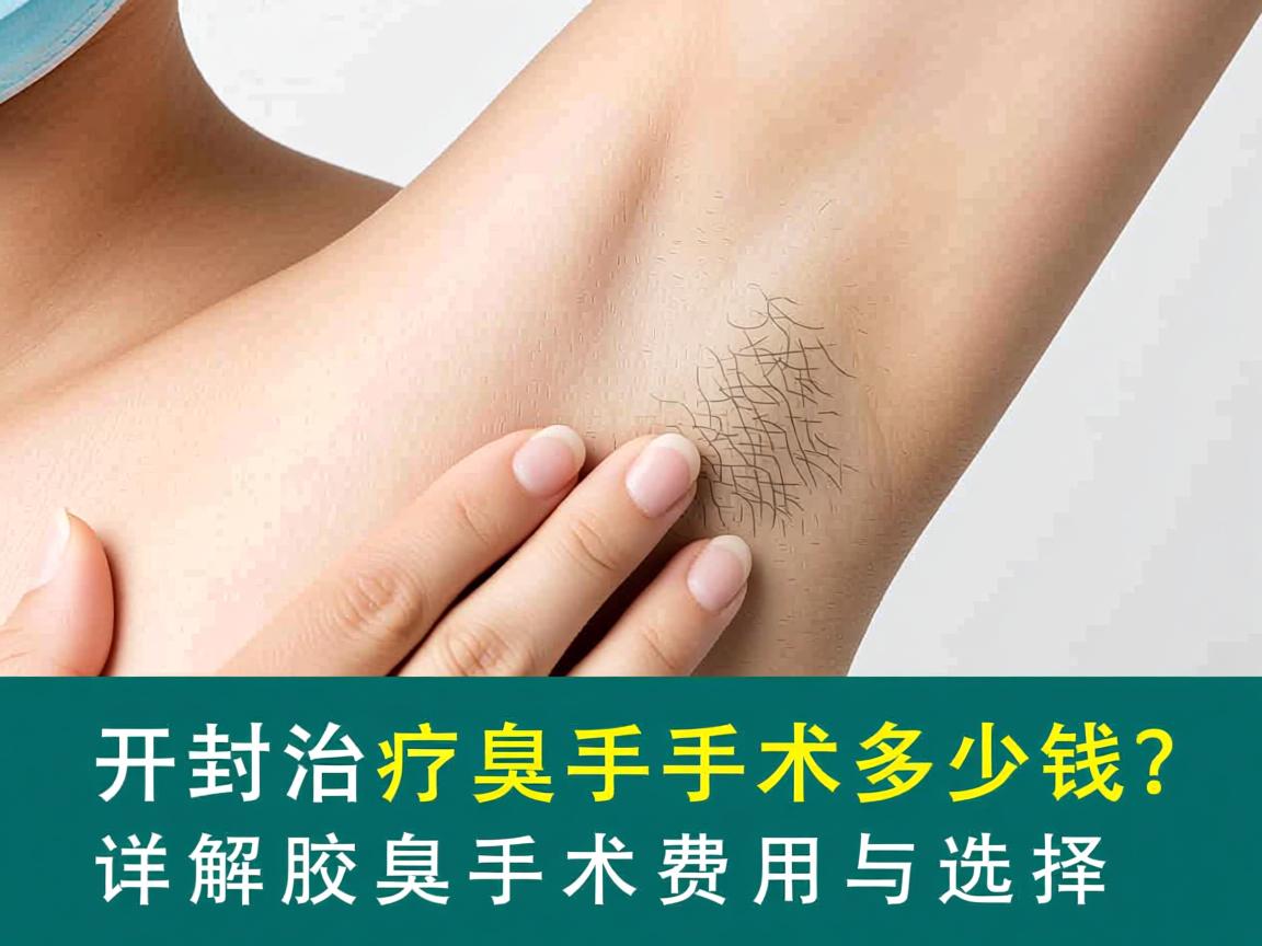 开封治疗腋臭手术多少钱？详解腋臭手术费用与选择