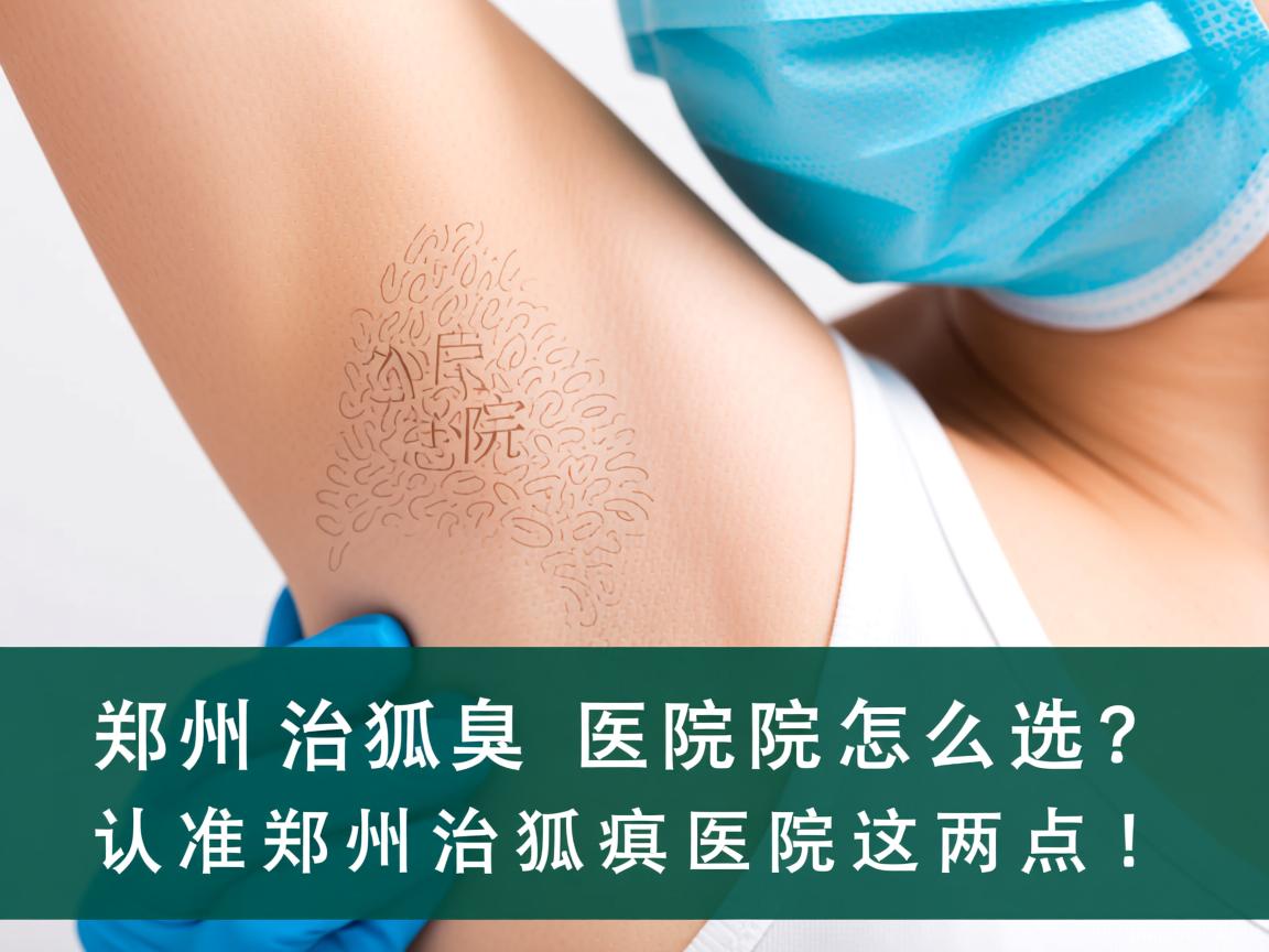 郑州治狐臭医院怎么选？认准郑州治狐臭医院这两点！