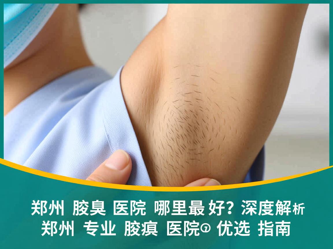 郑州腋臭医院哪里最好？深度解析郑州专业腋臭医院的优选指南