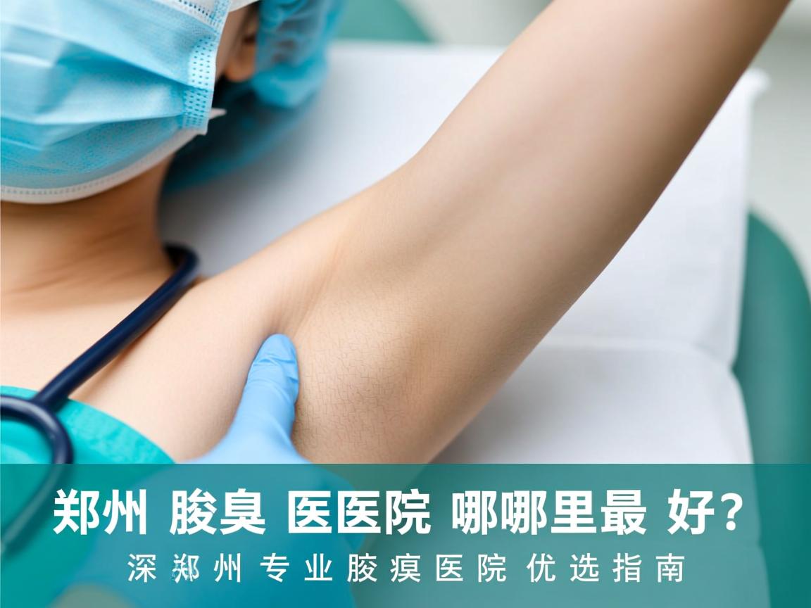 郑州腋臭医院哪里最好？深度解析郑州专业腋臭医院的优选指南
