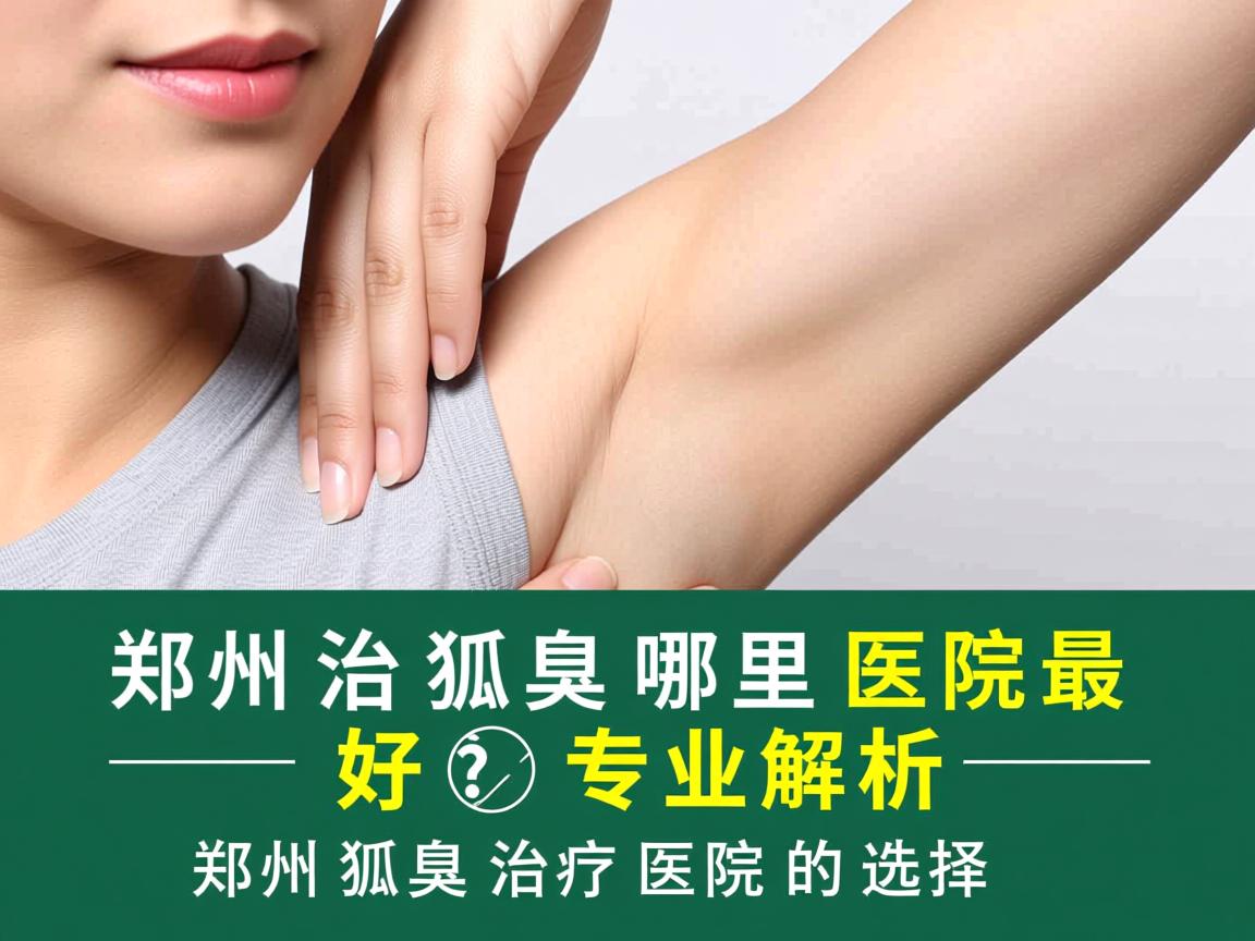 郑州治狐臭哪里医院最好？专业解析郑州狐臭治疗医院的选择