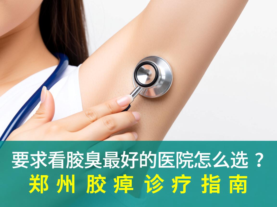 郑州看腋臭最好的医院怎么选？郑州腋臭诊疗指南