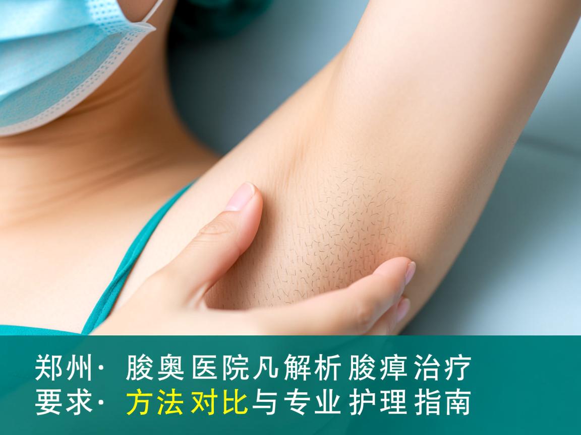 郑州腋臭医院解析腋臭治疗，方法对比与专业护理指南