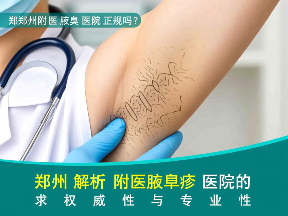 郑州附医腋臭医院正规吗？深度解析郑州附医腋臭医院的权威性与专业性