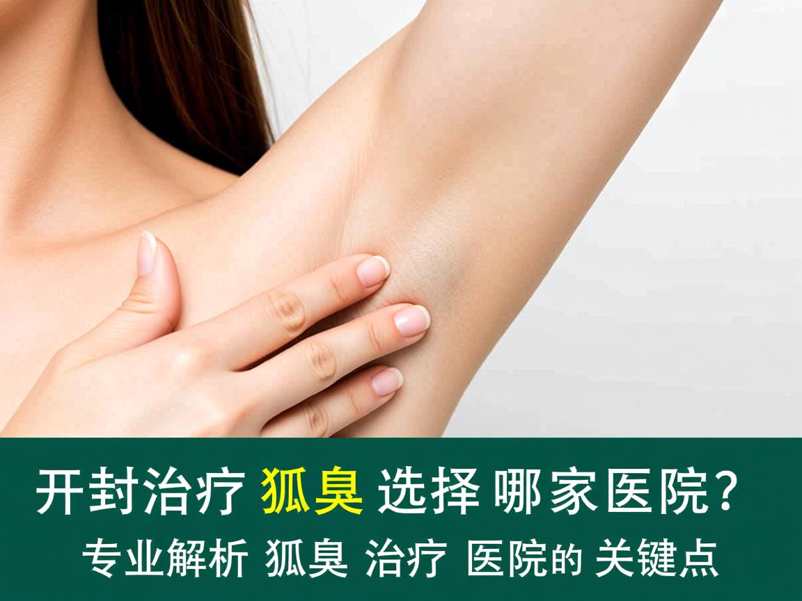 开封治疗狐臭选择哪家医院？专业解析狐臭治疗医院的关键点