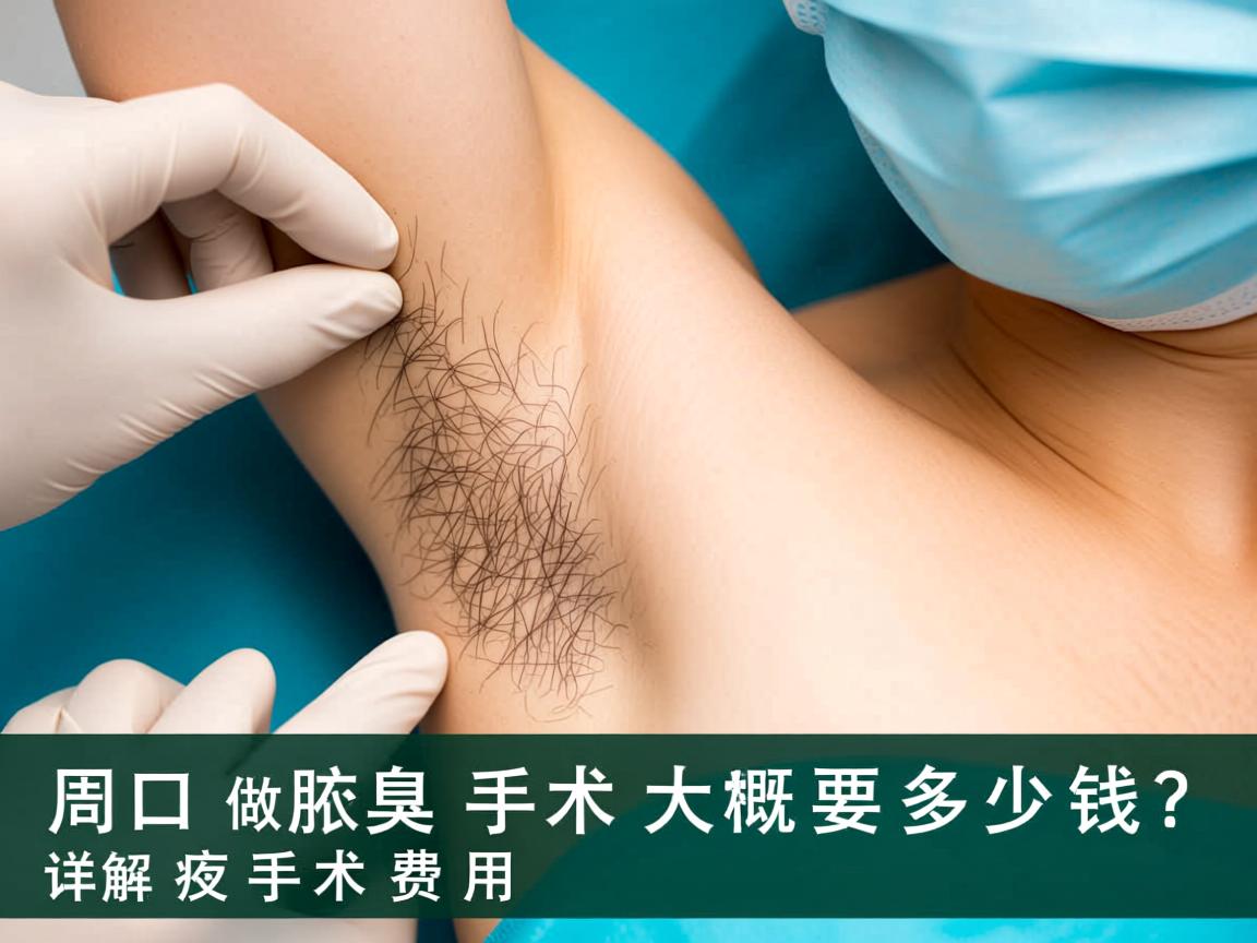 周口做腋臭手术大概要多少钱？详解周口腋臭手术费用