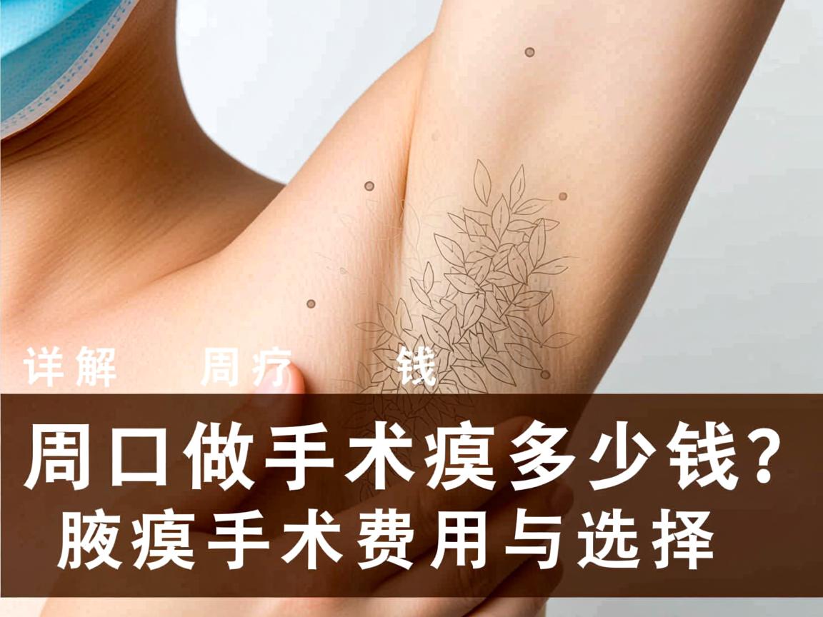 周口做腋臭手术多少钱？详解周口腋臭手术费用与选择