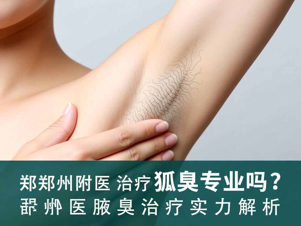 郑州附医治疗狐臭专业吗？郑州附医腋臭治疗实力解析