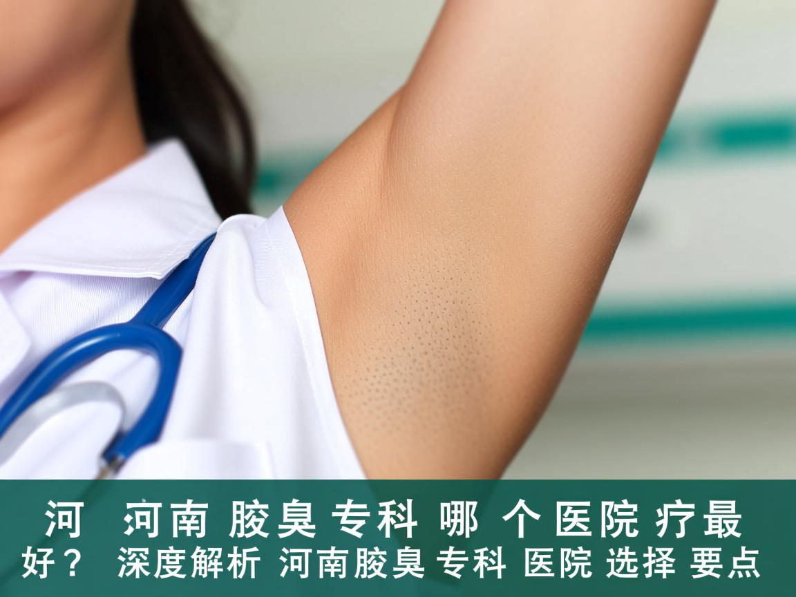 河南腋臭专科哪个医院最好？深度解析河南腋臭专科医院的选择要点