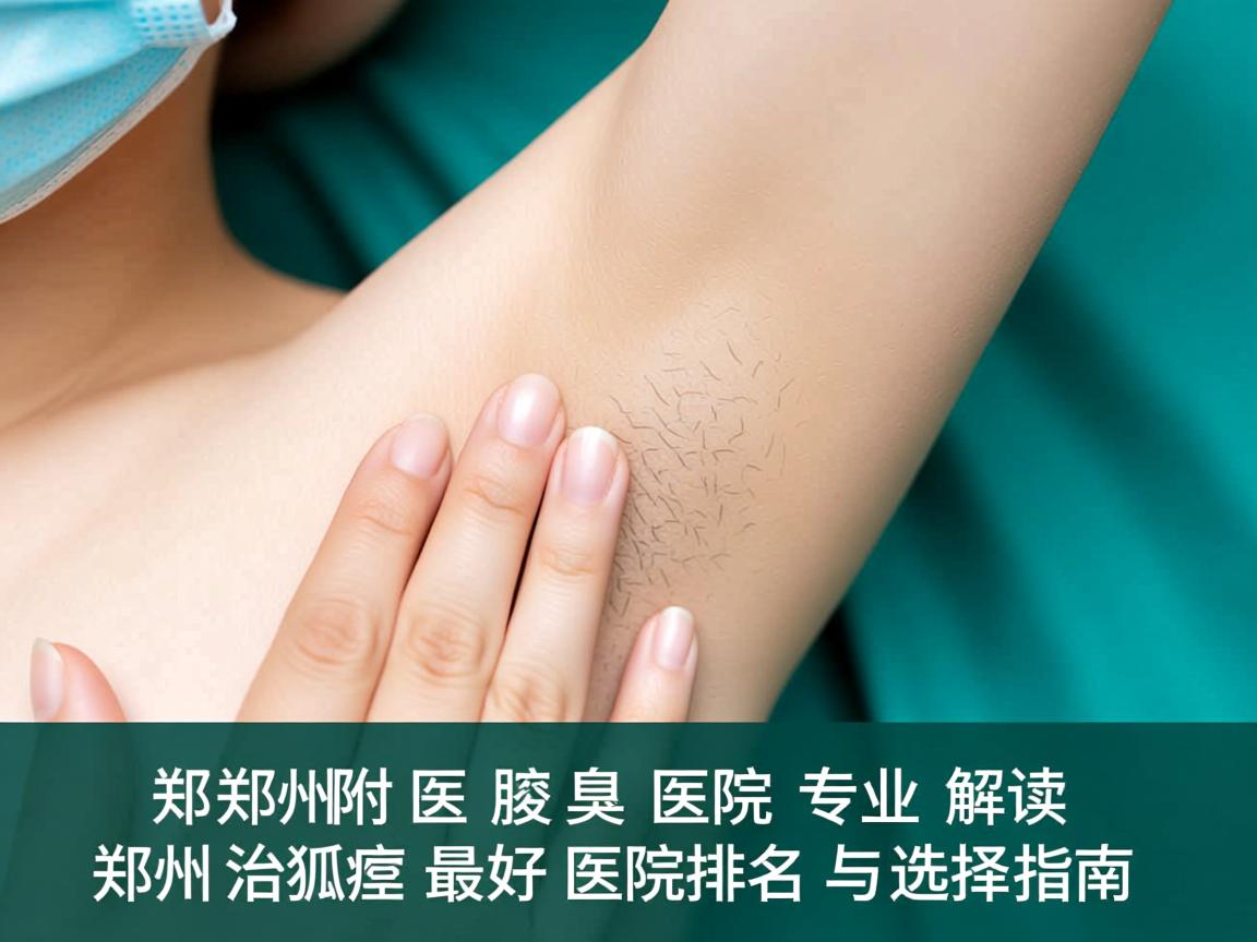 郑州附医腋臭医院专业解读，郑州治狐臭最好医院排名与选择指南