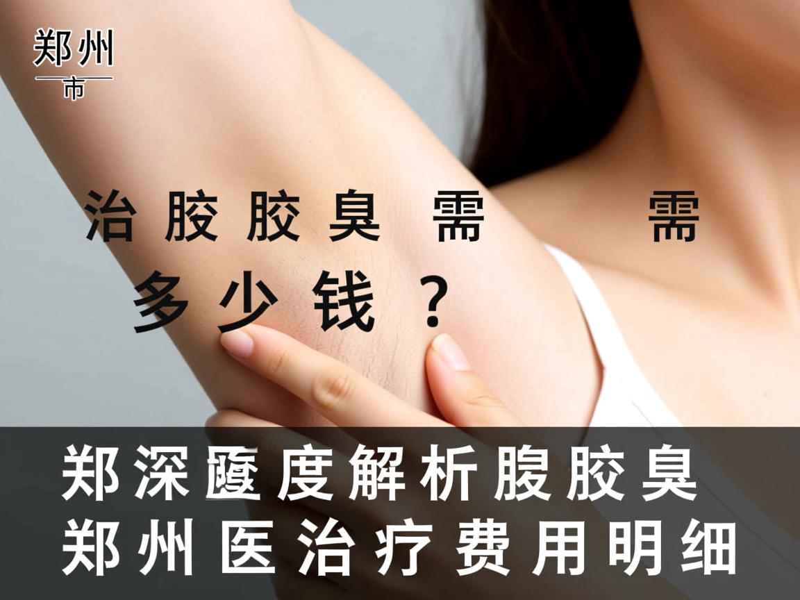 郑州市治腋臭需多少钱？深度解析郑州腋臭治疗费用明细