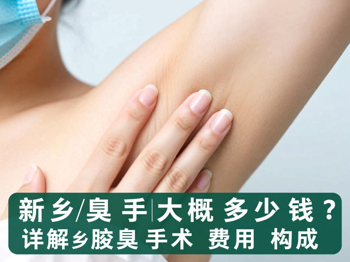 新乡腋臭手术大概多少钱？详解新乡腋臭手术费用构成