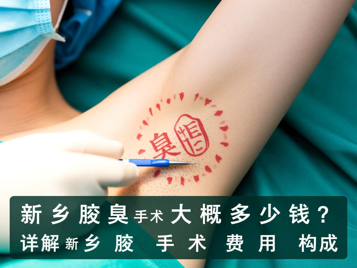 新乡腋臭手术大概多少钱？详解新乡腋臭手术费用构成