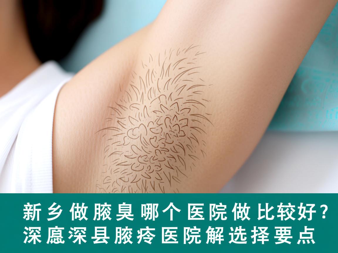 新乡做腋臭哪个医院做比较好？深度解析新乡腋臭医院选择要点