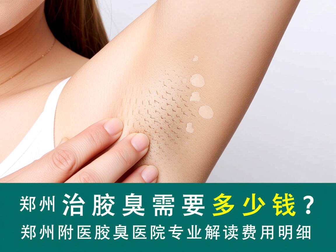 郑州治腋臭需要多少钱？郑州附医腋臭医院专业解读费用明细