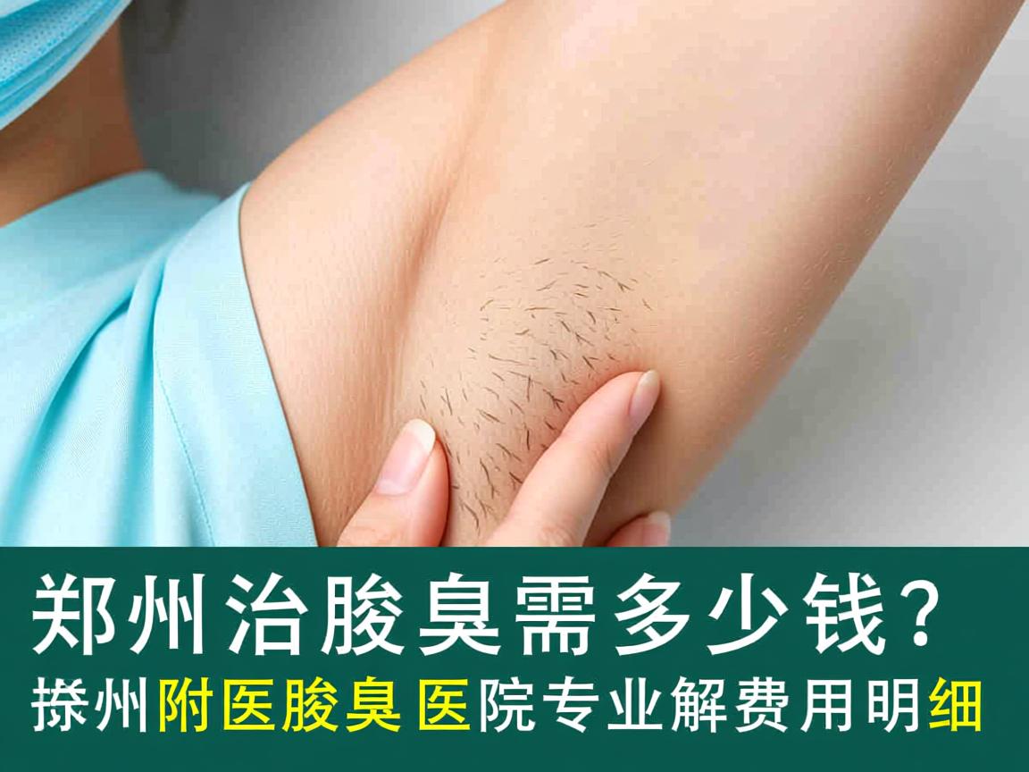 郑州治腋臭需要多少钱？郑州附医腋臭医院专业解读费用明细