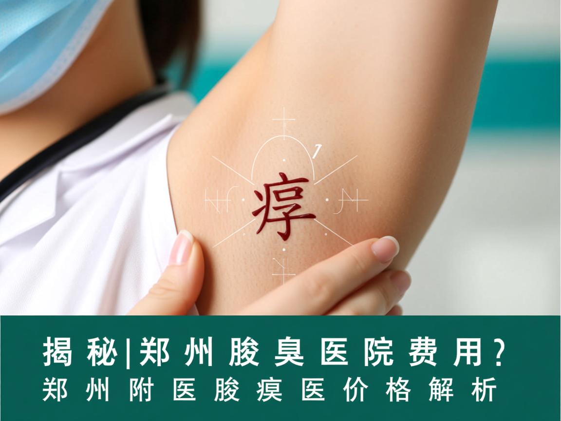 揭秘郑州腋臭医院费用，郑州附医腋臭医院价格解析
