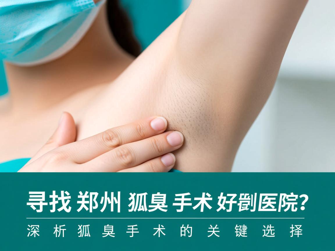 寻找郑州狐臭手术好医院？深度剖析郑州狐臭手术的关键选择