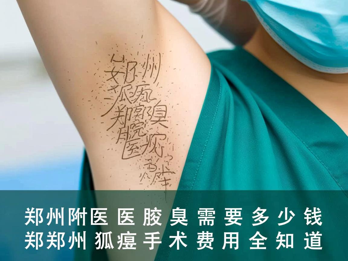 郑州附医腋臭医院解析，郑州狐臭手术需要多少钱，郑州狐臭手术费用全知道