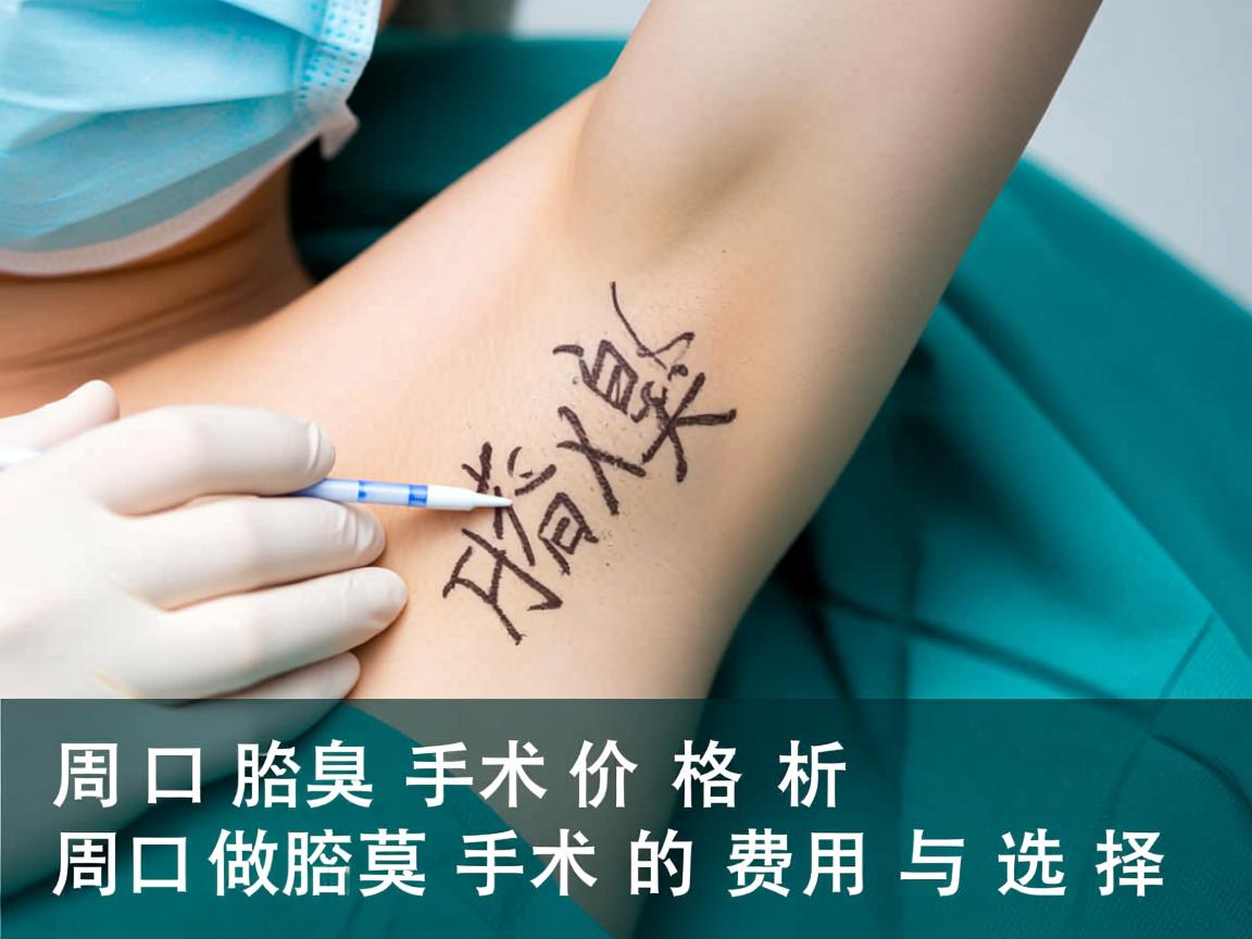 周口腋臭手术价格解析，周口做腋臭手术的费用与选择