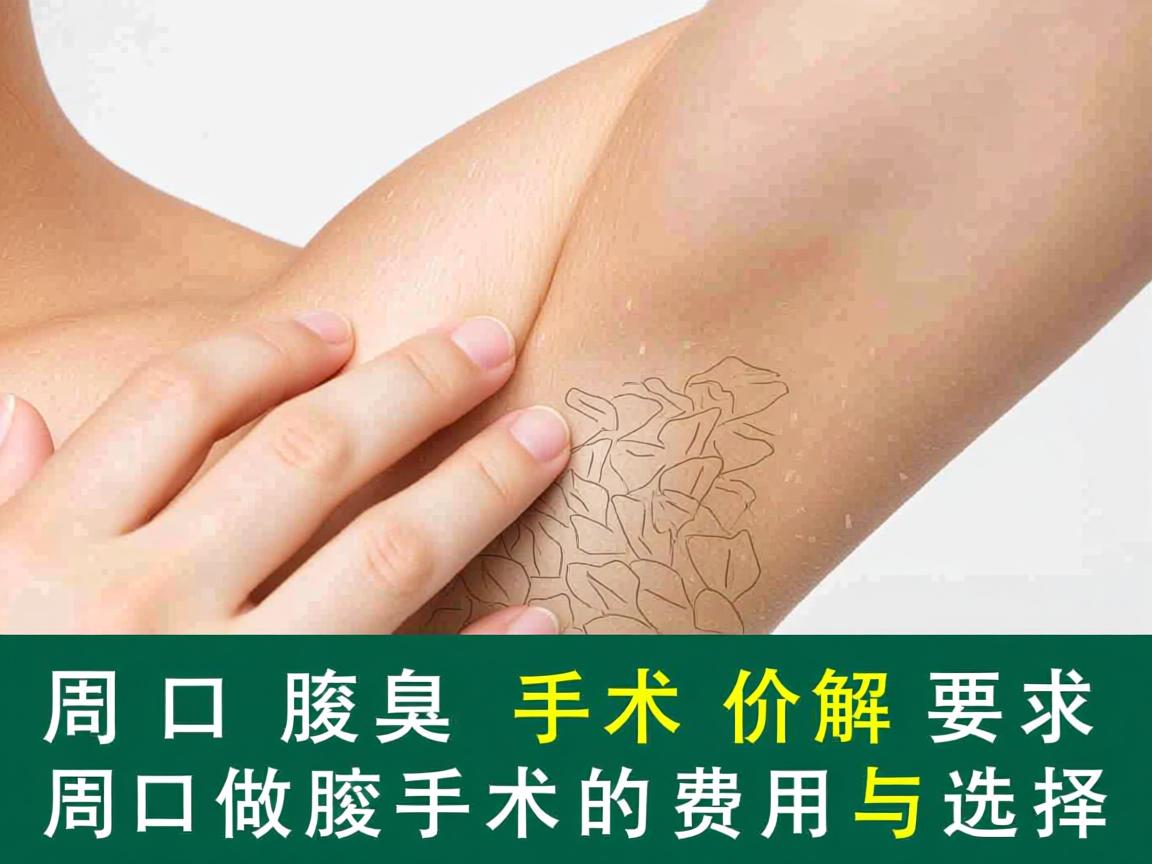 周口腋臭手术价格解析，周口做腋臭手术的费用与选择