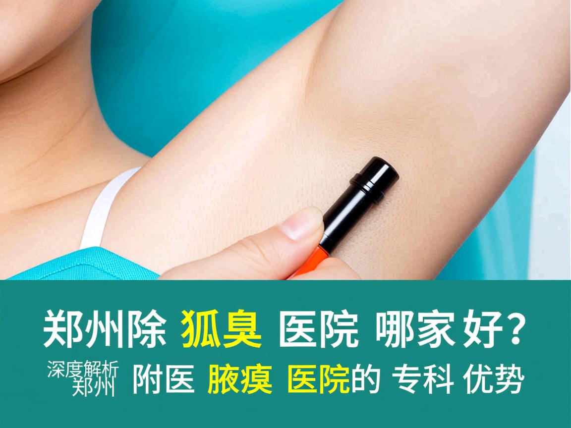 郑州除狐臭医院哪家好？深度解析郑州附医腋臭医院的专科优势