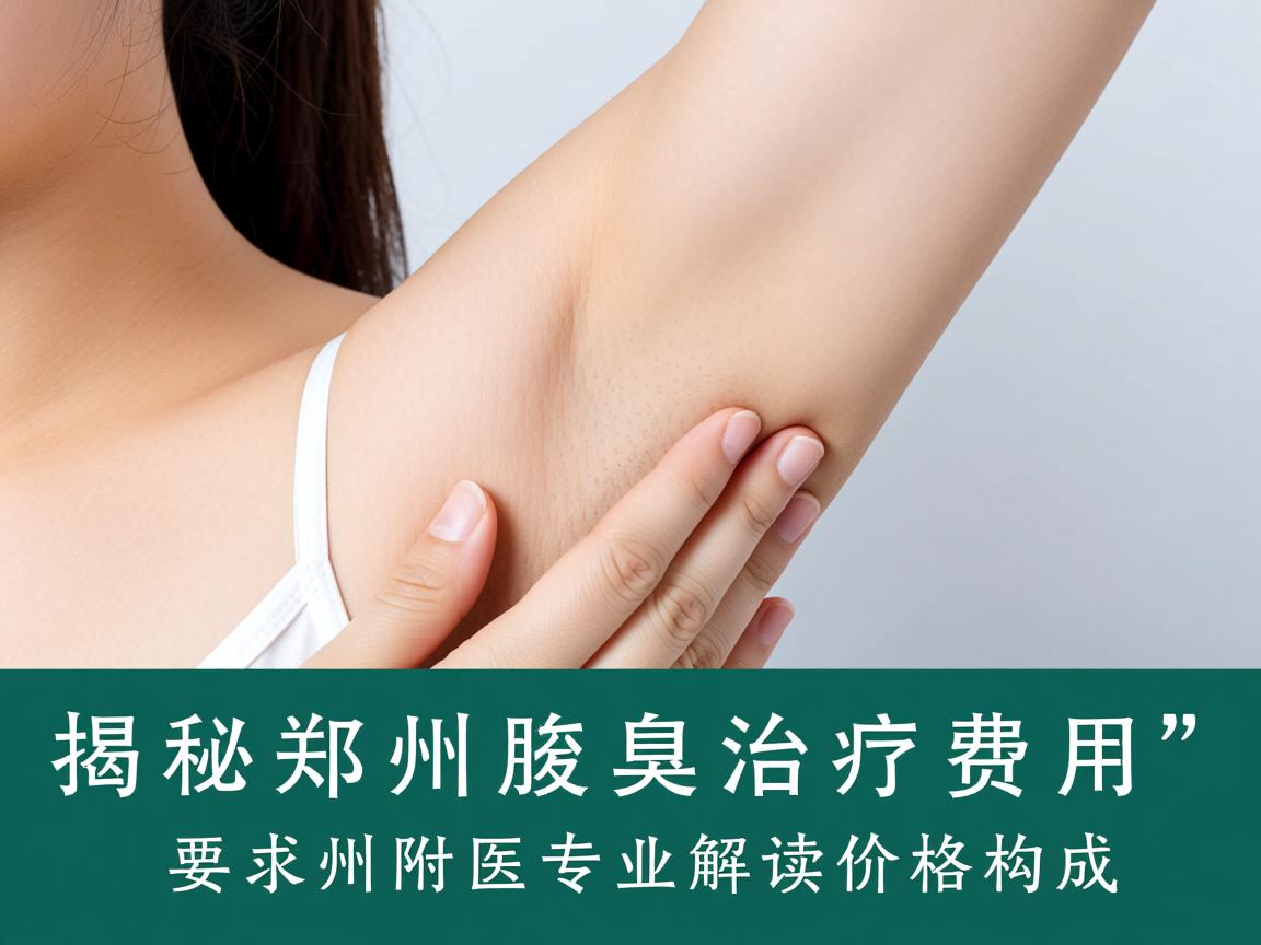 揭秘郑州腋臭治疗费用，郑州附医专业解读价格构成