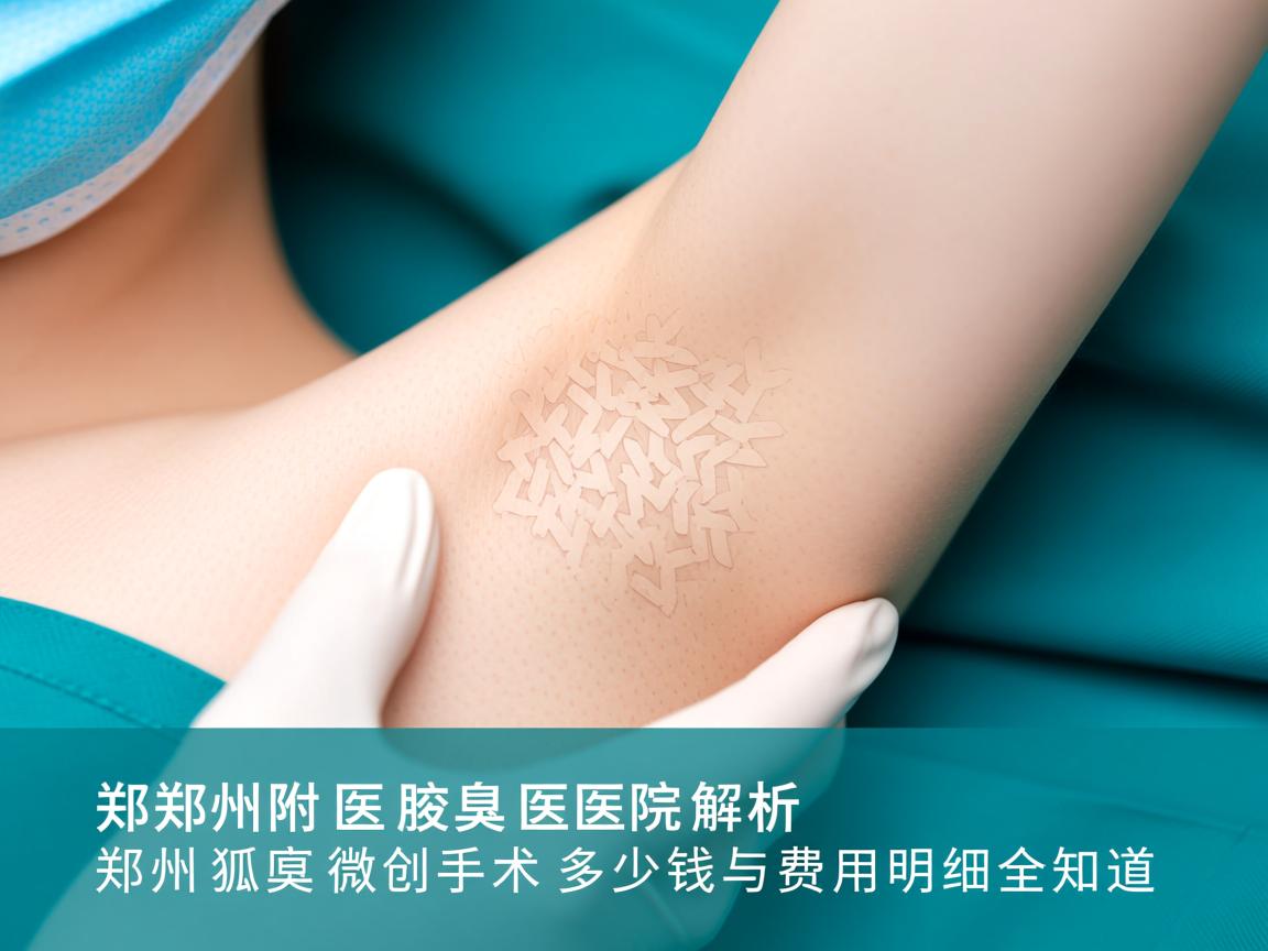 郑州附医腋臭医院解析，郑州狐臭微创手术多少钱与费用明细全知道