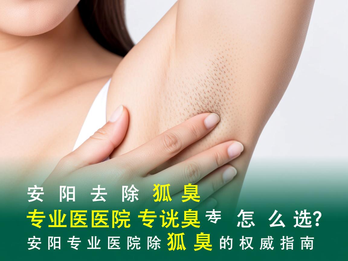 安阳去除狐臭专业医院怎么选？安阳专业医院除狐臭的权威指南