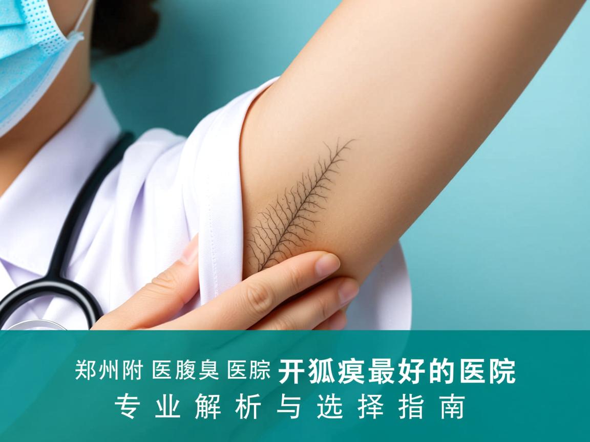 郑州附医腋臭医院，郑州开狐臭最好的医院专业解析与选择指南