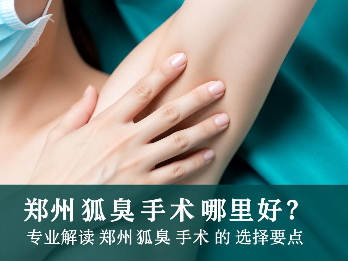 郑州狐臭手术哪里好？专业解读郑州狐臭手术的选择要点