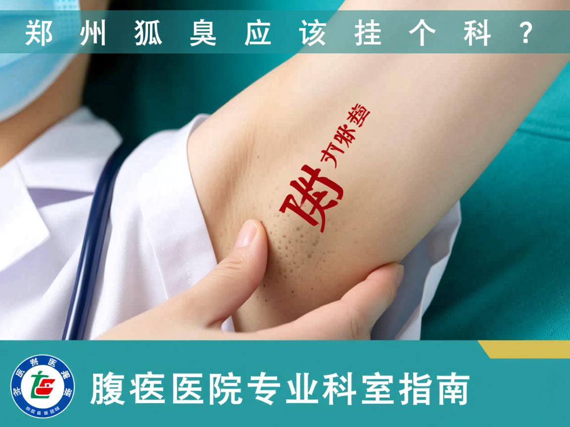 郑州狐臭应该挂哪个科？郑州附医腋臭医院专业科室指南