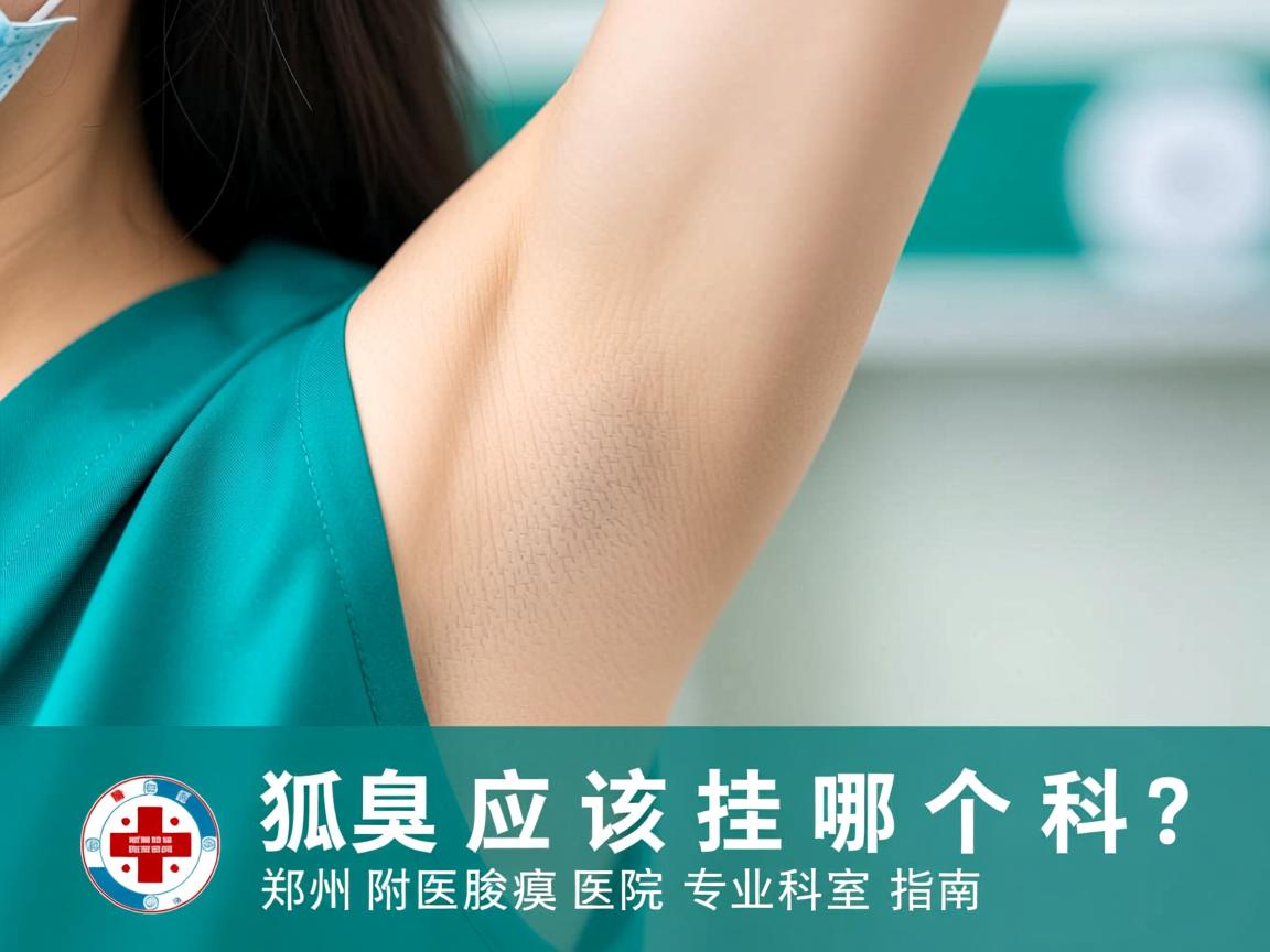 郑州狐臭应该挂哪个科？郑州附医腋臭医院专业科室指南