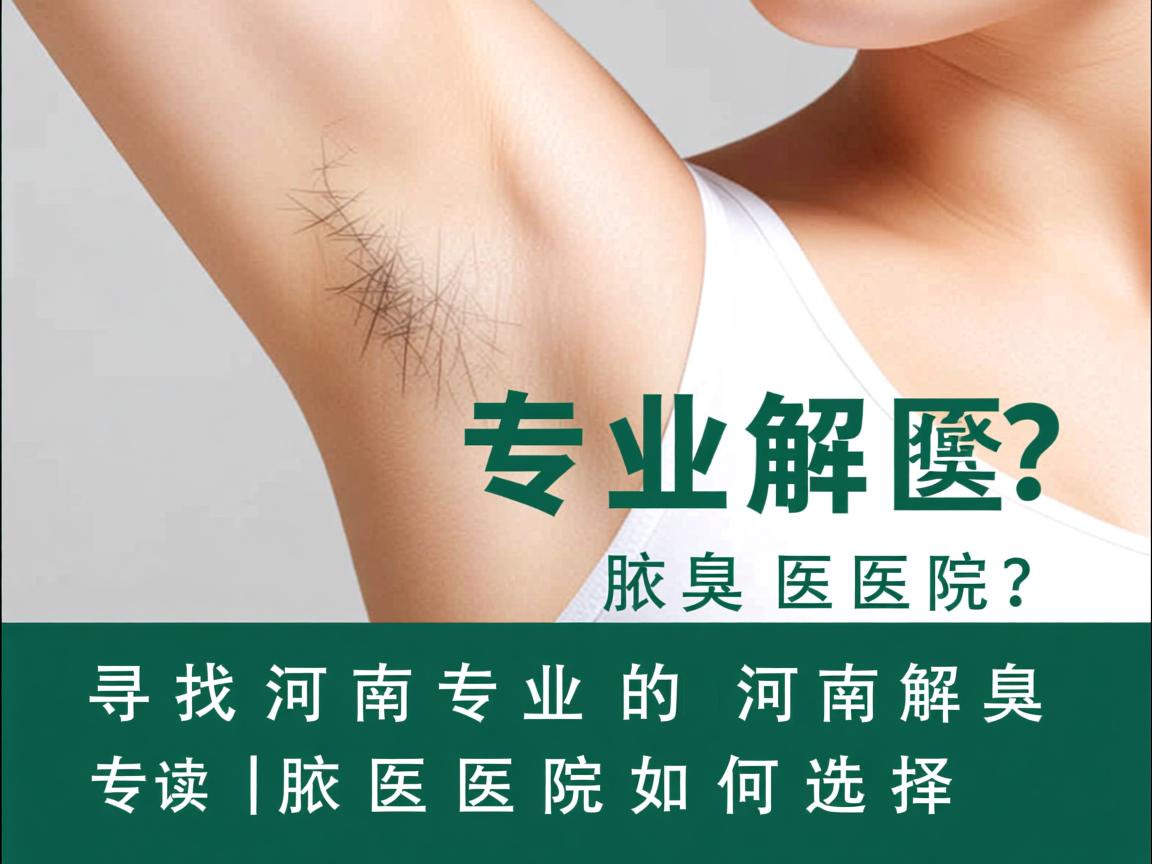 寻找河南专业的腋臭医院？专业解读河南腋臭医院如何选择