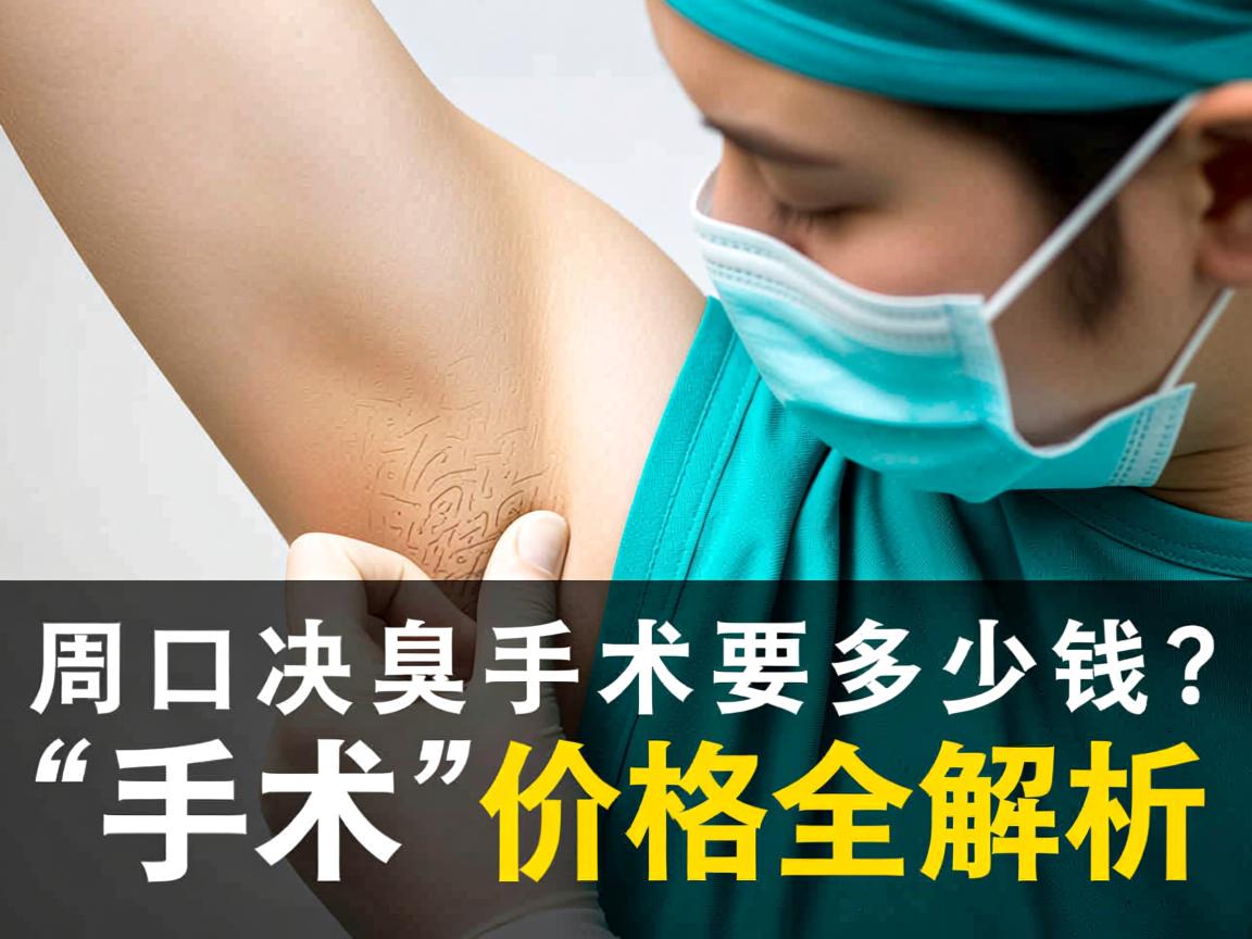 在周口解决腋臭手术要多少钱？周口腋臭手术价格全解析
