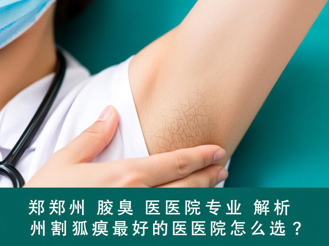 郑州腋臭医院专业解析，郑州割狐臭最好的医院怎么选？
