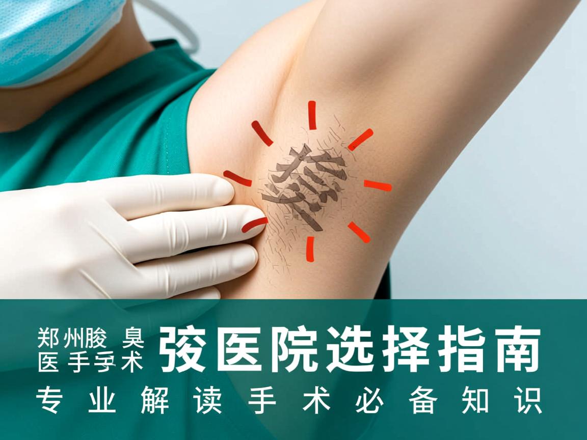 郑州腋臭手术医院选择指南,专业解读腋臭手术的必备知识 郑州腋臭手术医院选择指南,专业解读腋臭手术的必备知识