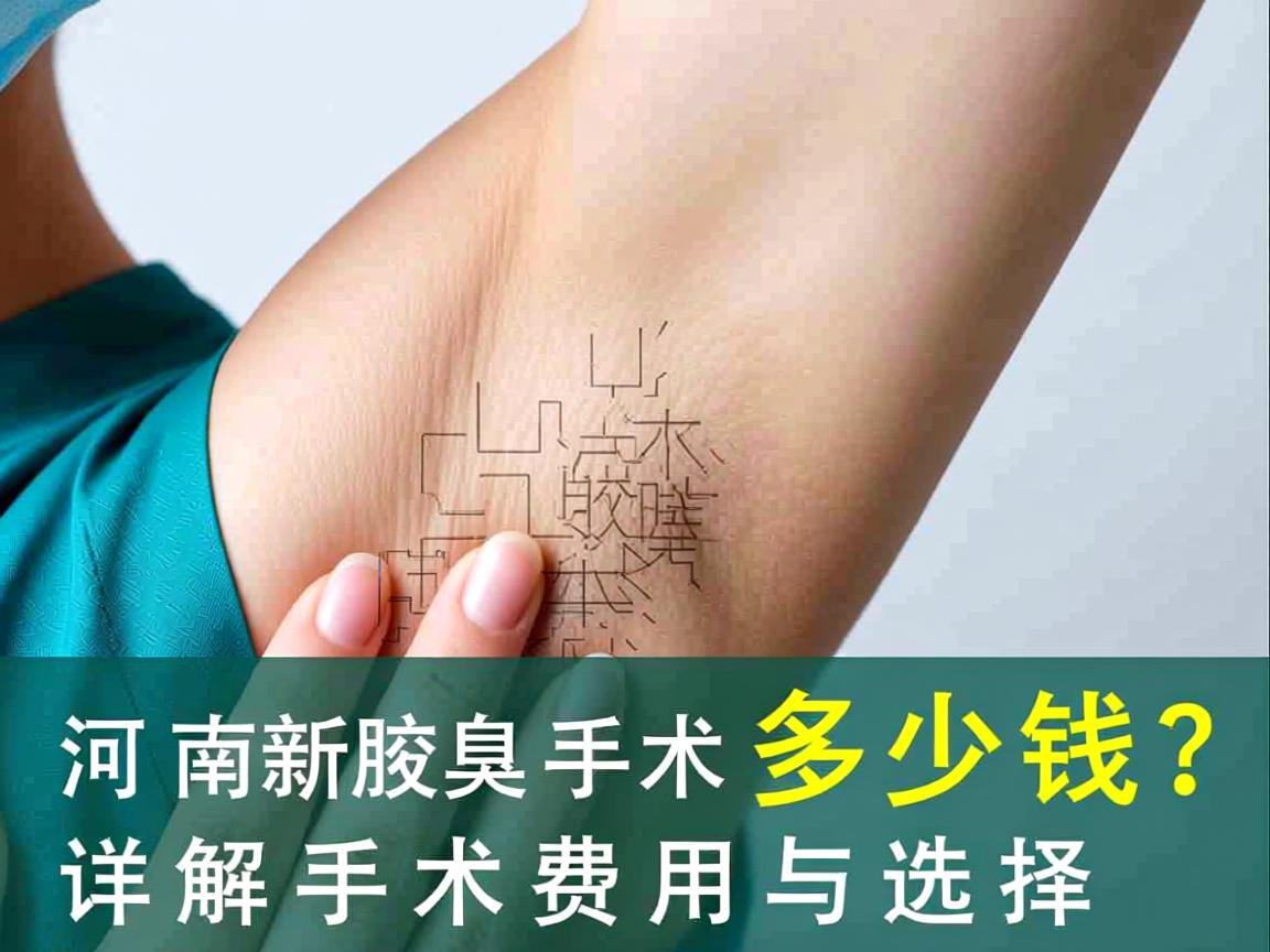 河南新乡腋臭手术多少钱?详解腋臭手术费用与选择 河南新乡腋臭手术多少钱?详解腋臭手术费用与选择