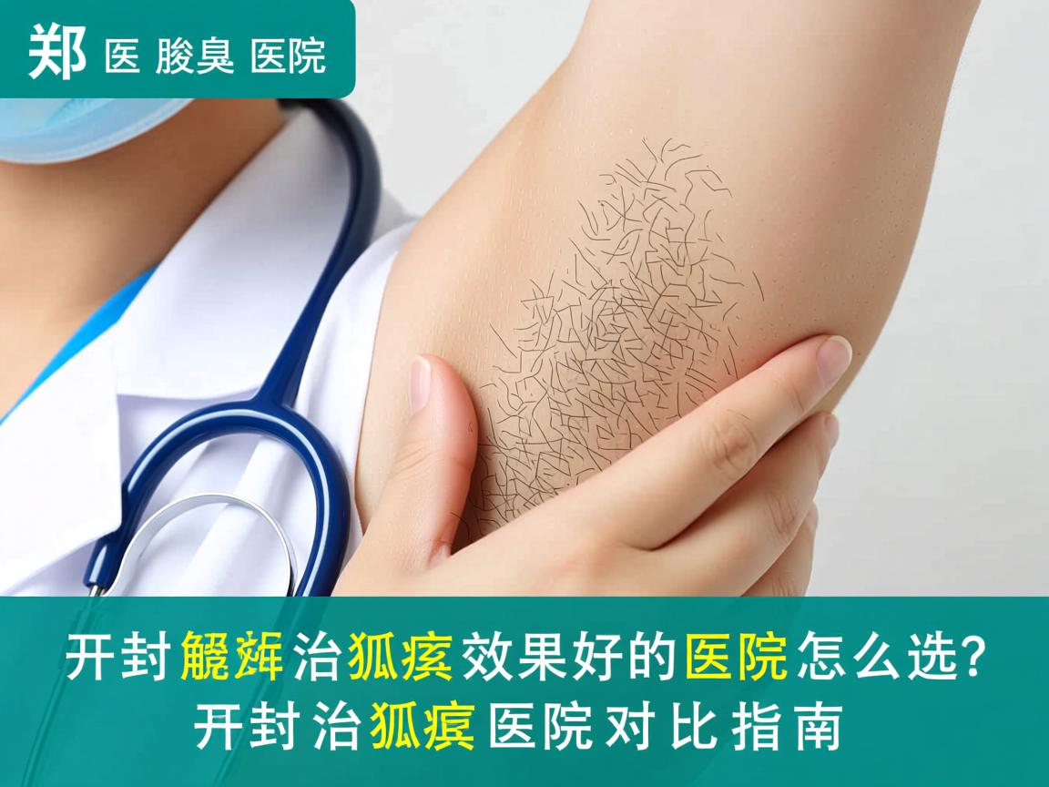 郑州附医腋臭医院解析，开封治狐臭效果好的医院怎么选？开封治狐臭医院对比指南
