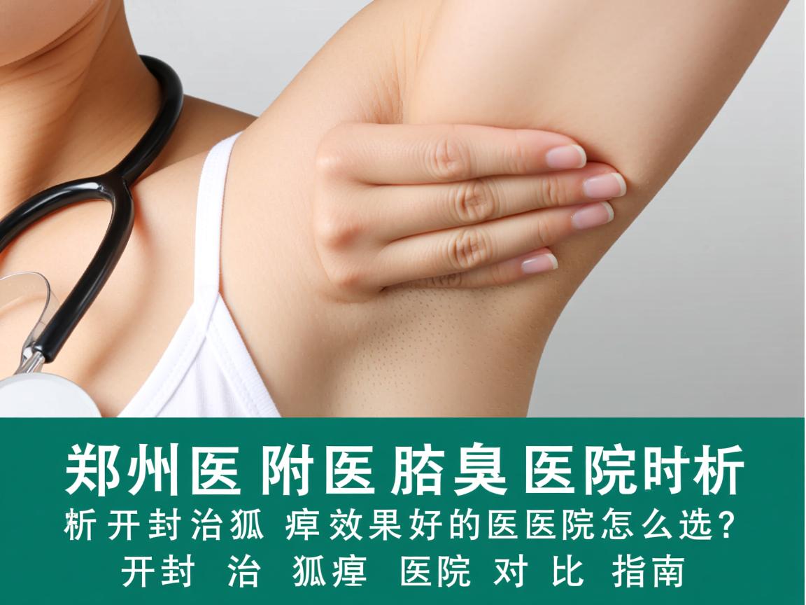 郑州附医腋臭医院解析，开封治狐臭效果好的医院怎么选？开封治狐臭医院对比指南