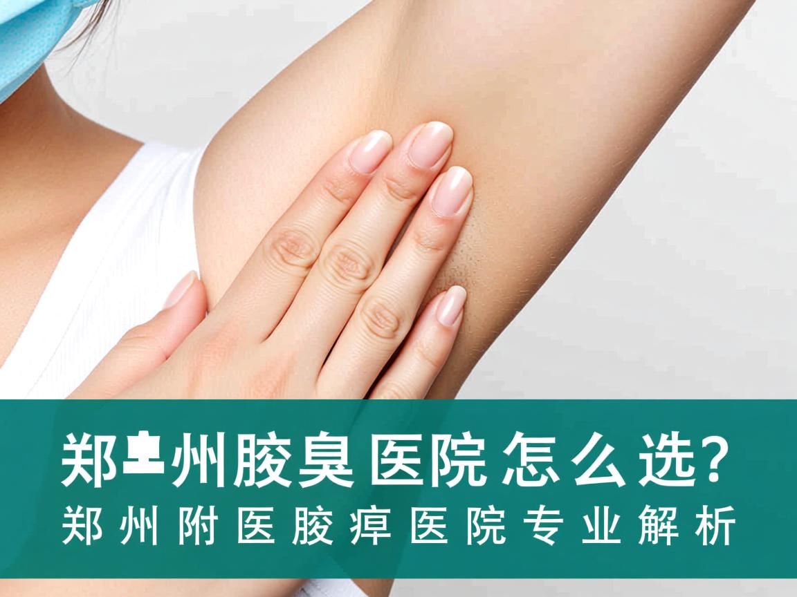 郑州腋臭医院怎么选？郑州附医腋臭医院专业解析