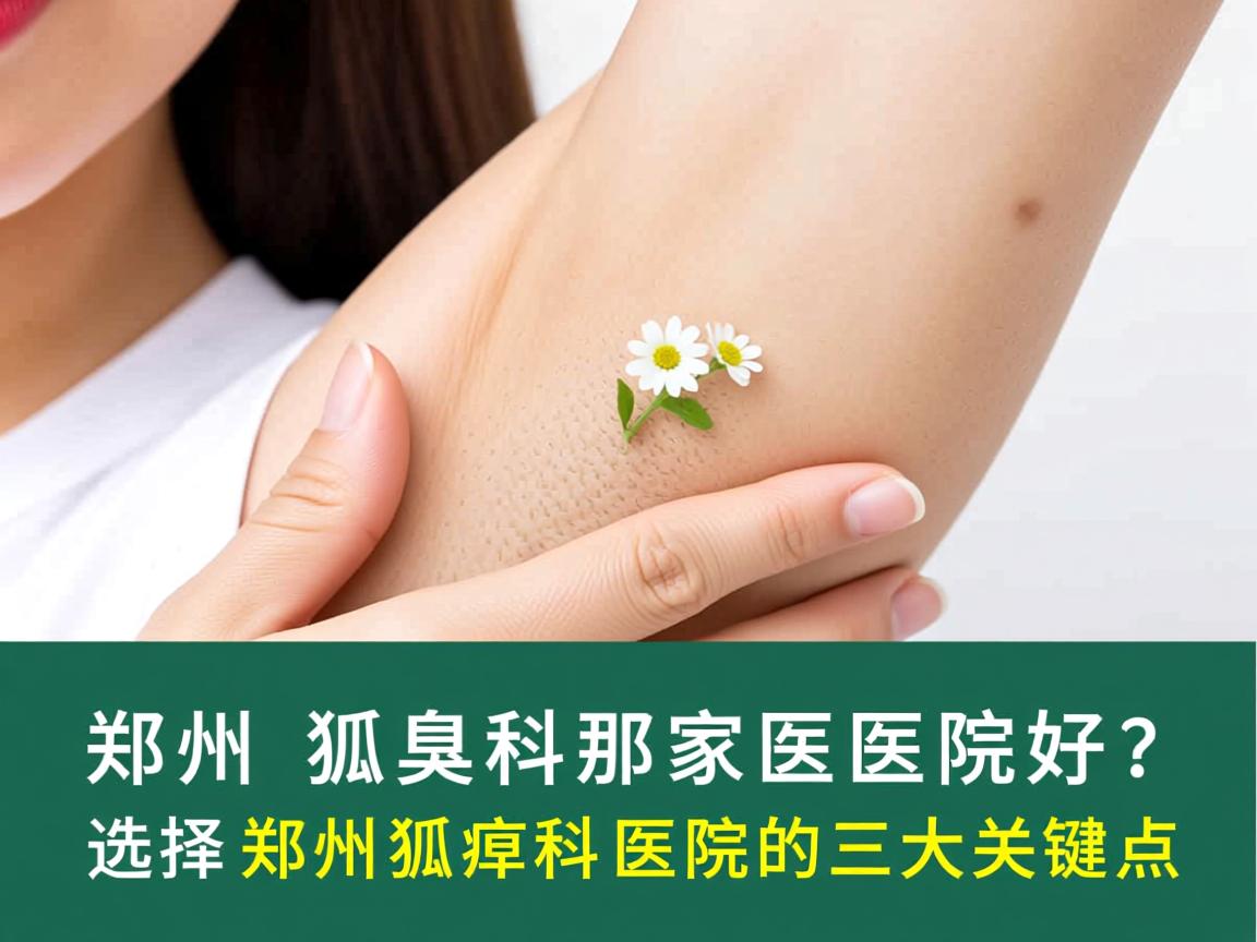 郑州狐臭科那家医院好？选择郑州狐臭科医院的三大关键点