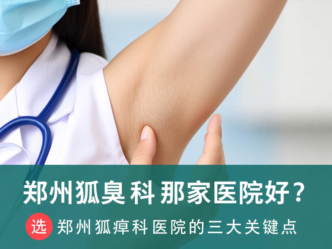 郑州狐臭科那家医院好？选择郑州狐臭科医院的三大关键点