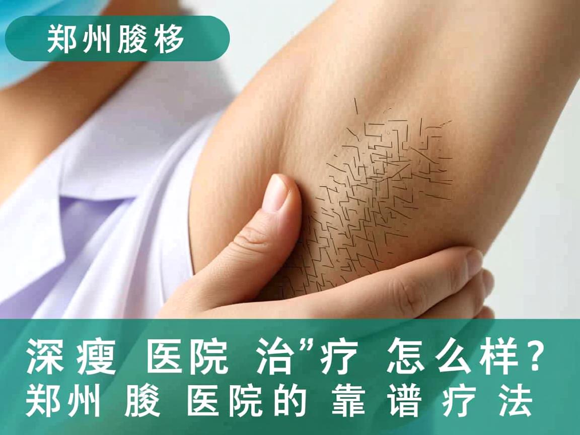 郑州腋臭医院治疗怎么样？深度解析郑州腋臭医院的靠谱疗法