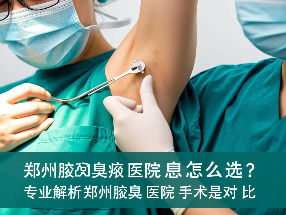 郑州腋臭医院怎么选？专业解析郑州腋臭医院手术对比