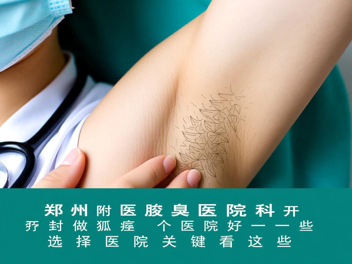 郑州附医腋臭医院科普，开封做狐臭那个医院好一些，选择医院关键看这些